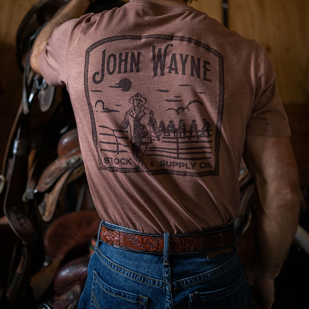 "John Wayne" Light Brown T-shirt - Image 3