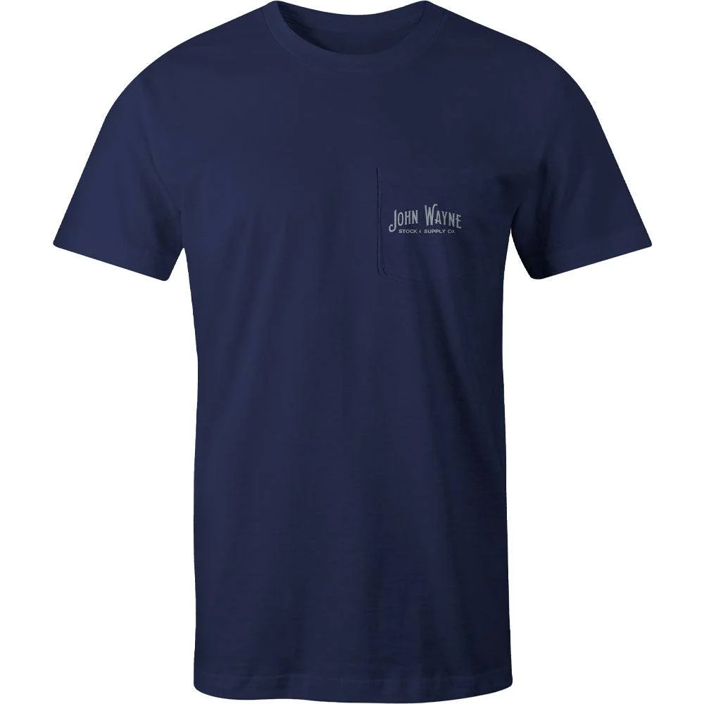 "John Wayne" Navy T-shirt - Image 2