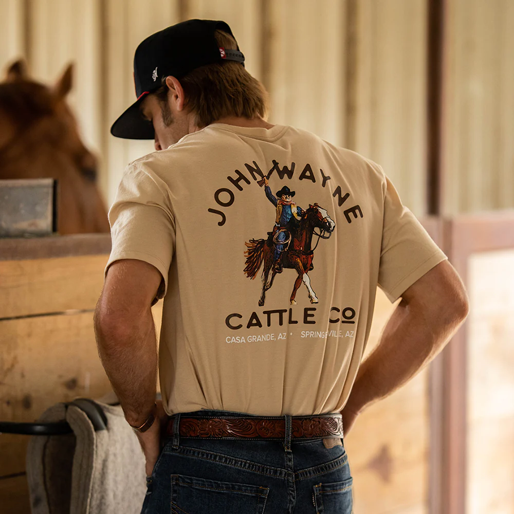 "John Wayne" Tan T-shirt - Image 3