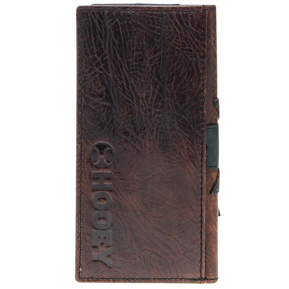 "Kai" Brown/Black & Tan Patchwork Rodeo Hooey Wallet - Image 2