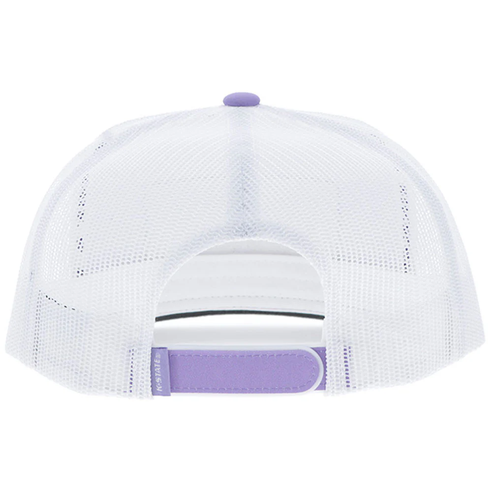 Kansas State University Hat Lavender/White w/Wildcats Patch - Image 2
