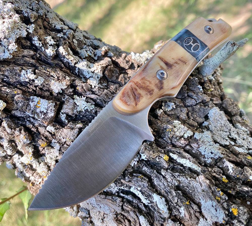 "Horn Fixed Blade Skinner Knife" Ram - Image 5