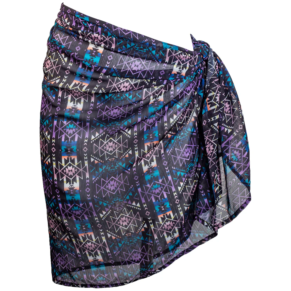 Ladies Sarong Black/Aztec