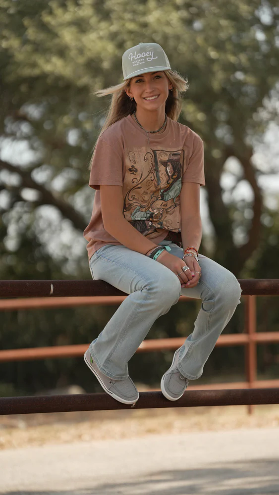 "Lady Luck" Light Brown T-shirt - Image 2