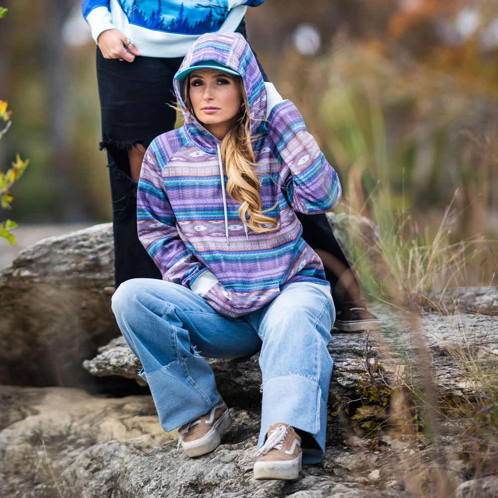 "Legendary Hoody" Purple/ Serape - Image 2