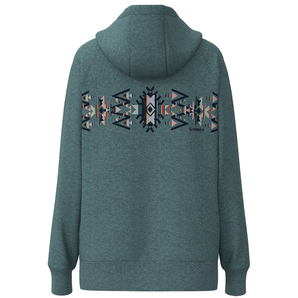 "Legendary Polar Fleece" Blue w/Aztec Hoody - Image 2