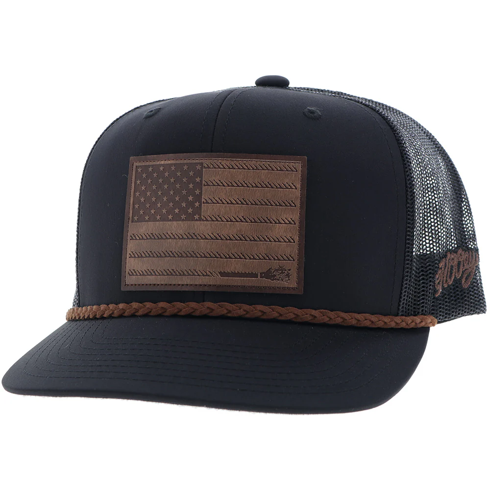"Liberty Roper" Black w/Leather Patch