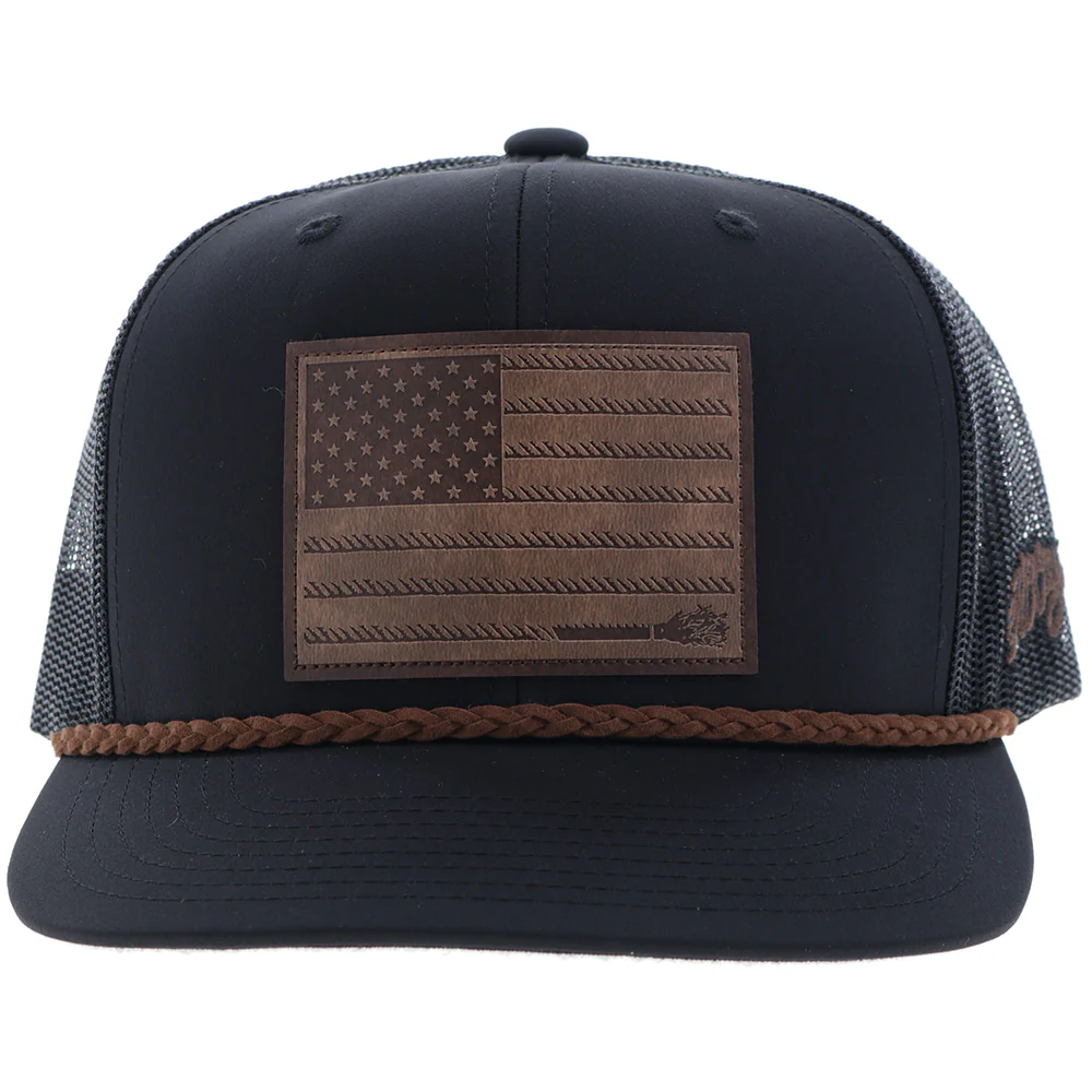 "Liberty Roper" Black w/Leather Patch - Image 4