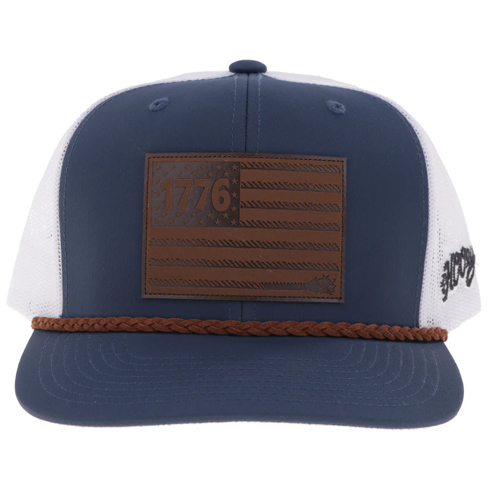"Liberty Roper" Navy/White w/ 1776 Leather Patch - Image 4