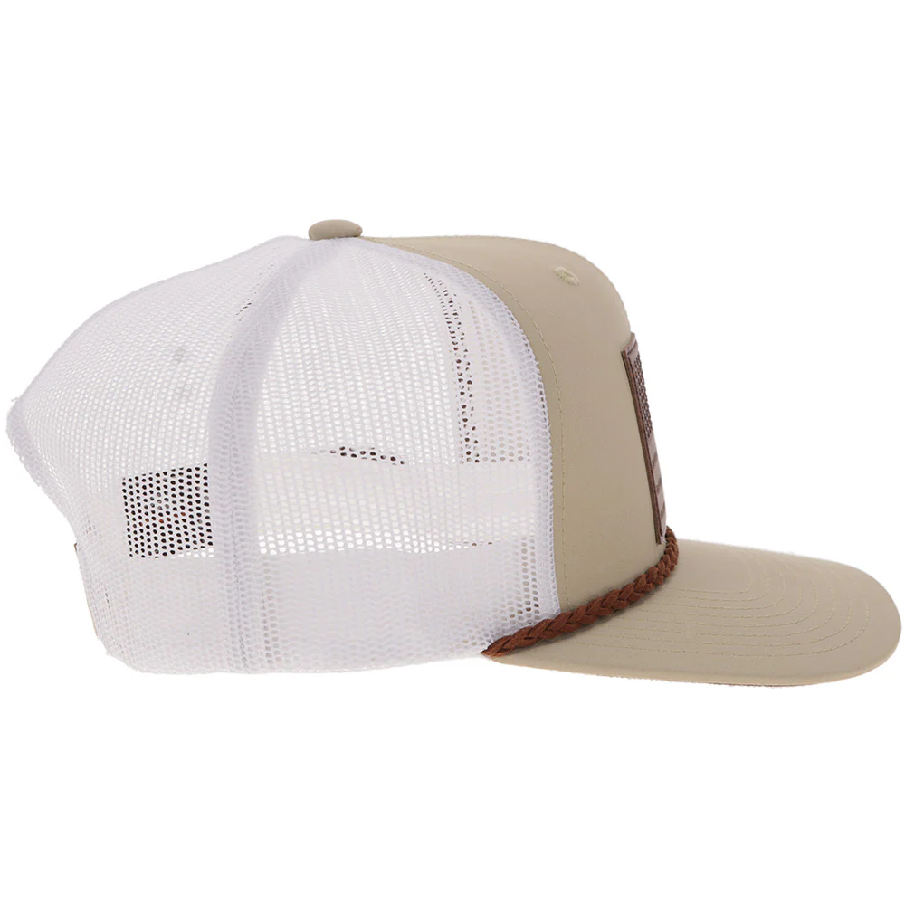 "Liberty Roper" Tan/White w/Leather Patch - Image 3