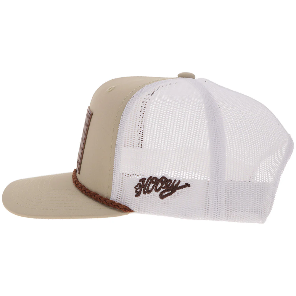 "Liberty Roper" Tan/White w/Leather Patch - Image 5