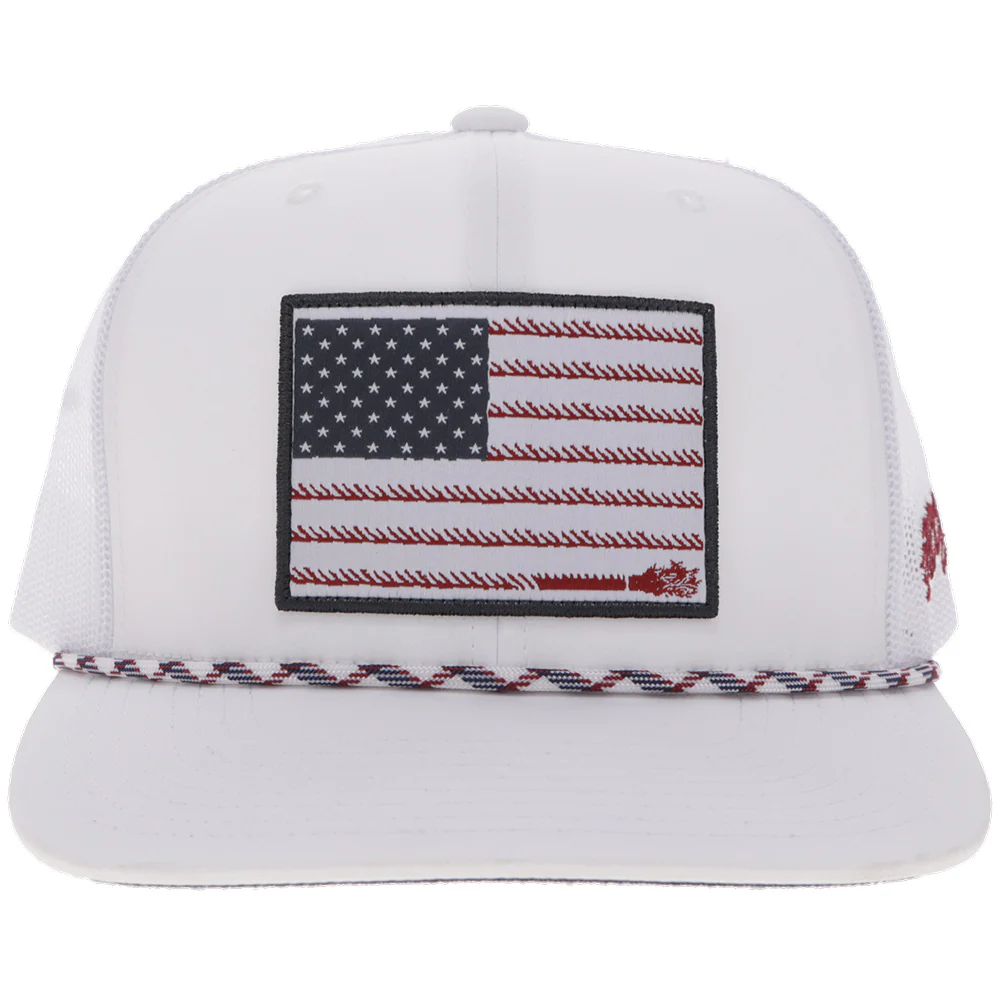 "Liberty Roper" White w/ Flag Patch - Image 4