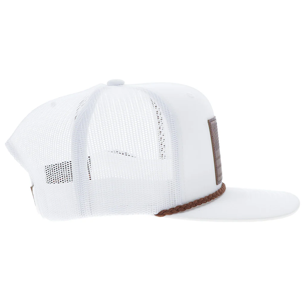 "Liberty Roper" White w/Leather Patch - Image 3