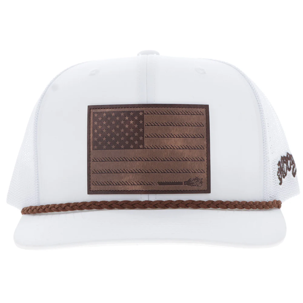 "Liberty Roper" White w/Leather Patch - Image 4