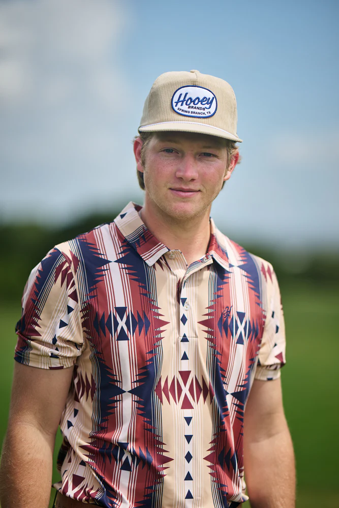 "Local" Hooey Hat Tan Corduroy w/Navy & White Patch - Image 6