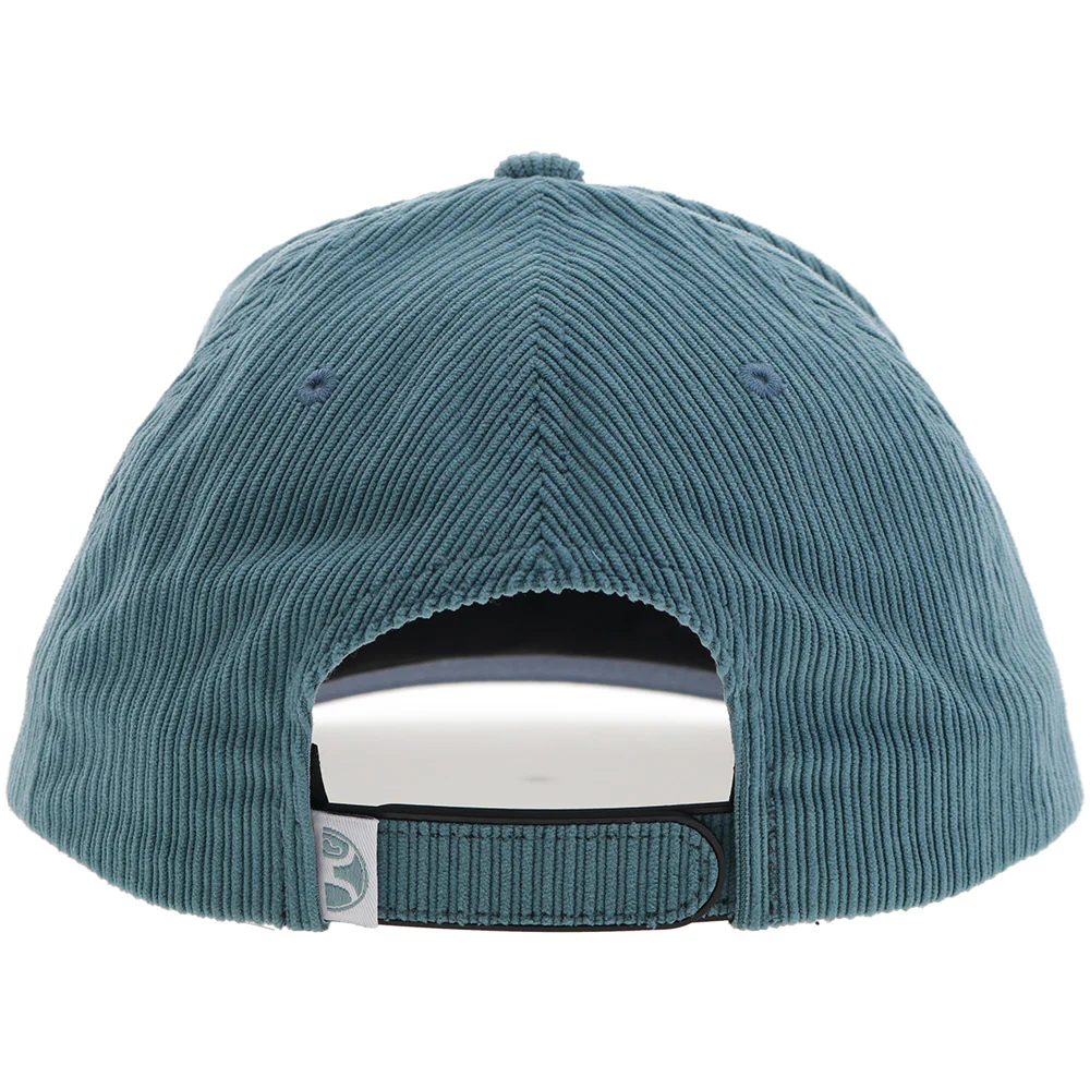 "Local" Hooey Hat Teal Corduroy w/White/Teal/Tan Patch - Image 2