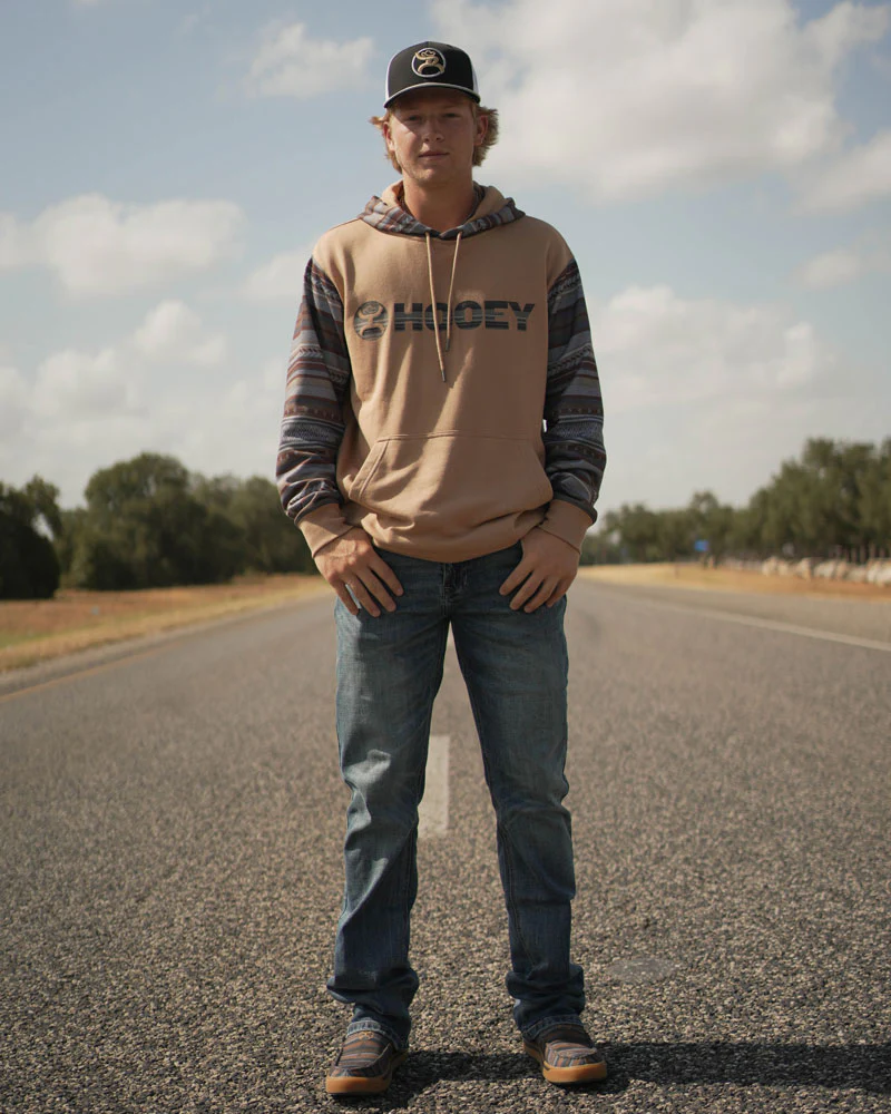 "Lock-Up" Brown/ Aztec Hoody - Image 3