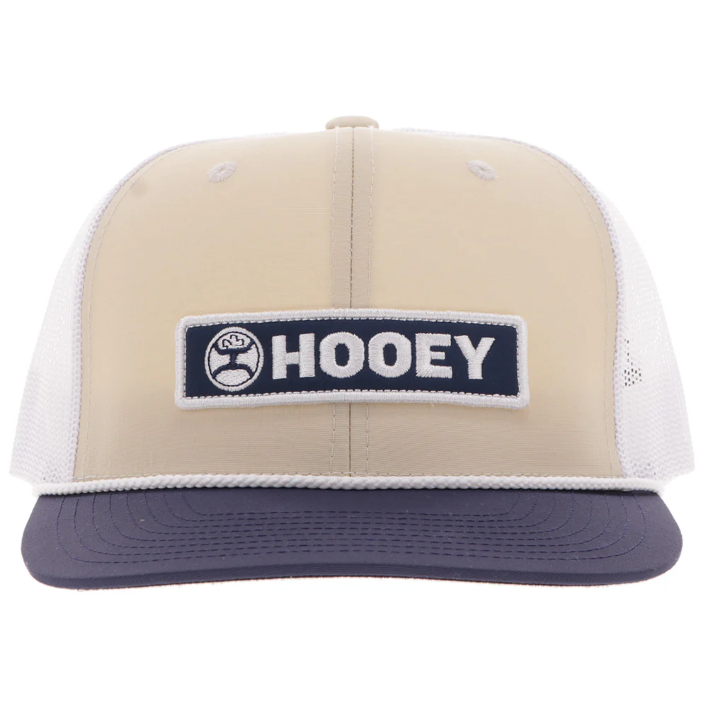 "Lock-Up" Hat Tan/ White w/Navy & White Patch - Image 4