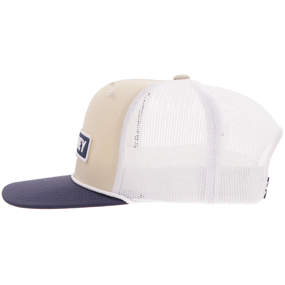 "Lock-Up" Hat Tan/ White w/Navy & White Patch - Image 5