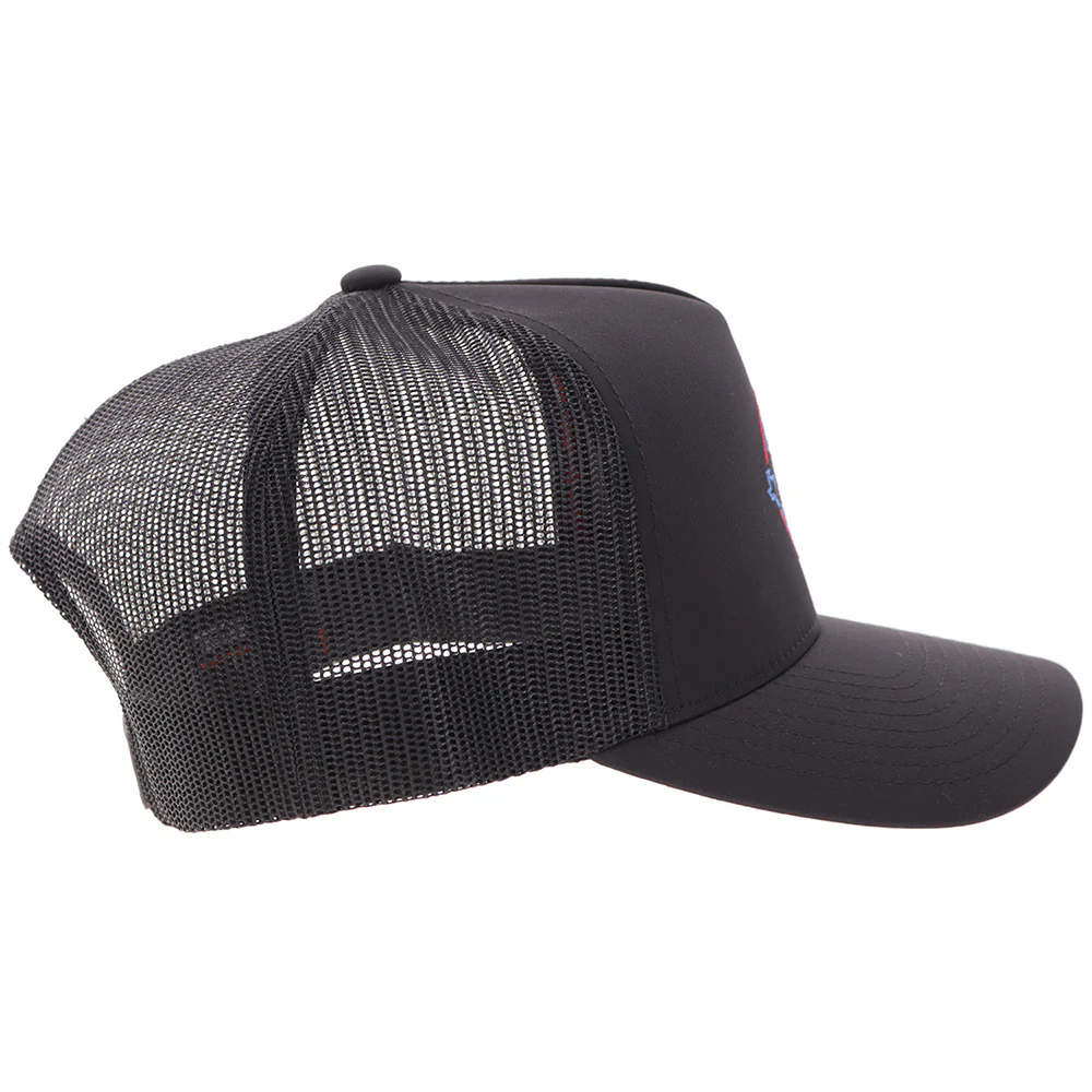 "Lone Star" Black w/Multi-Color Circle Patch - Image 3