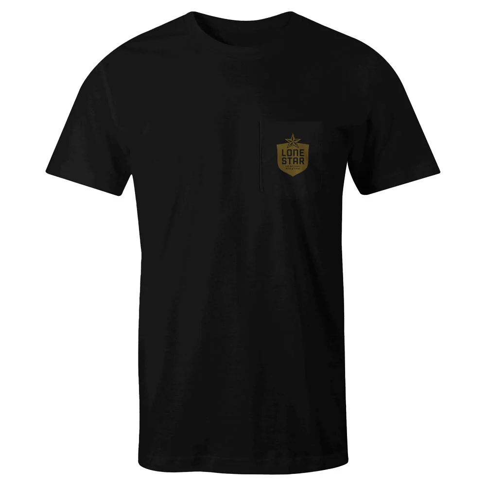 "Lone Star" Black w/Mustard Tee - Image 2