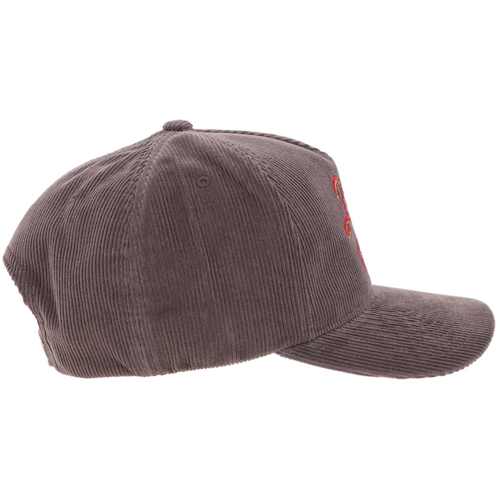 "Lone Star" Grey Corduroy w/Red/ Yellow Logo - Image 3