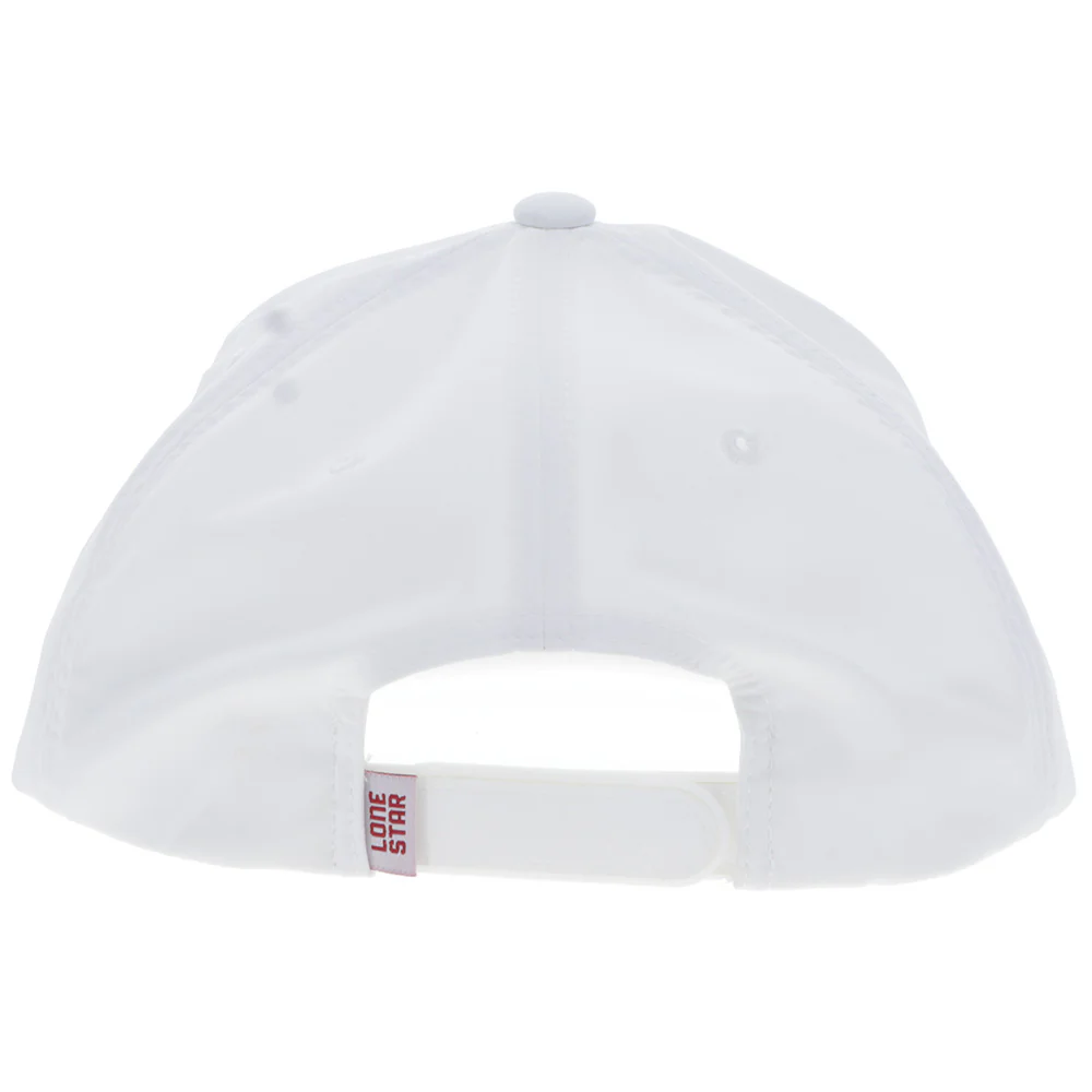"Lone Star" Hat White w/Red & Gold Logo - Image 2