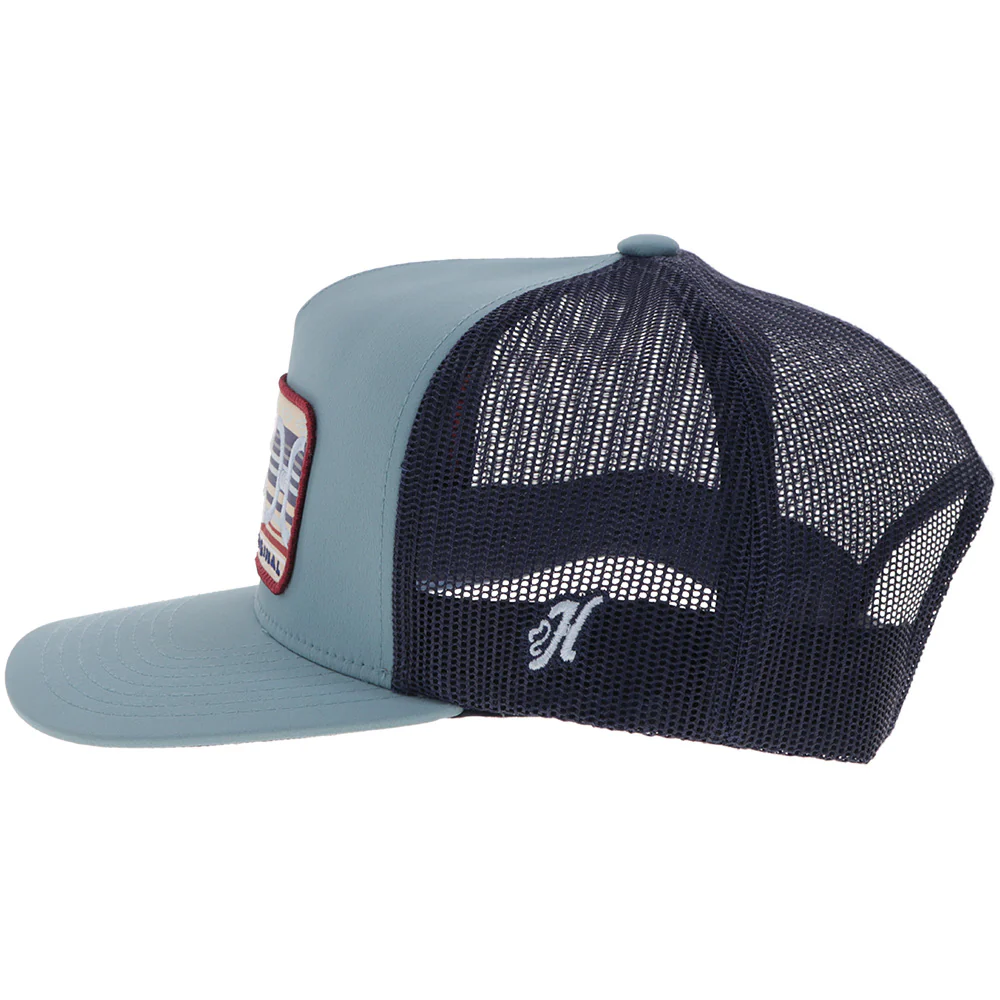 YOUTH "Loop" Hat Blue/Navy w/Multi-Color Patch - Image 5