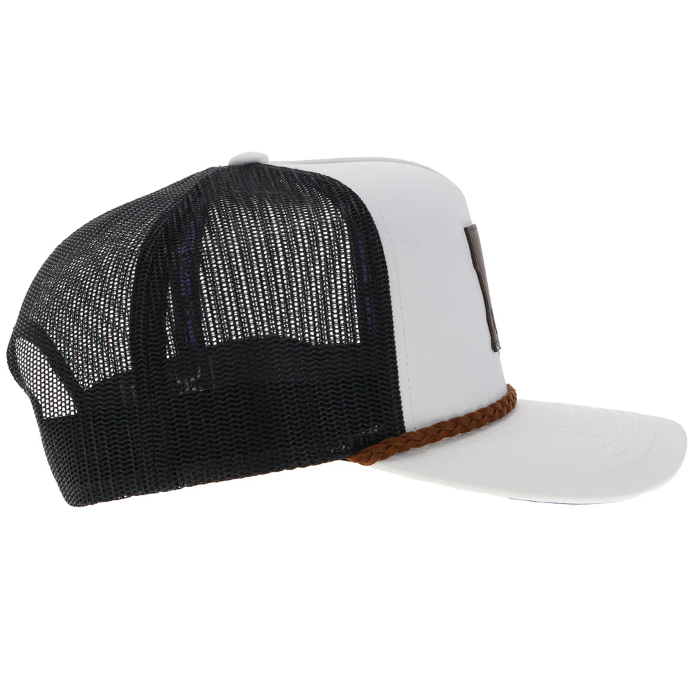 "Louisiana State University" Hat White/Black w/ Brown Patch - Image 5