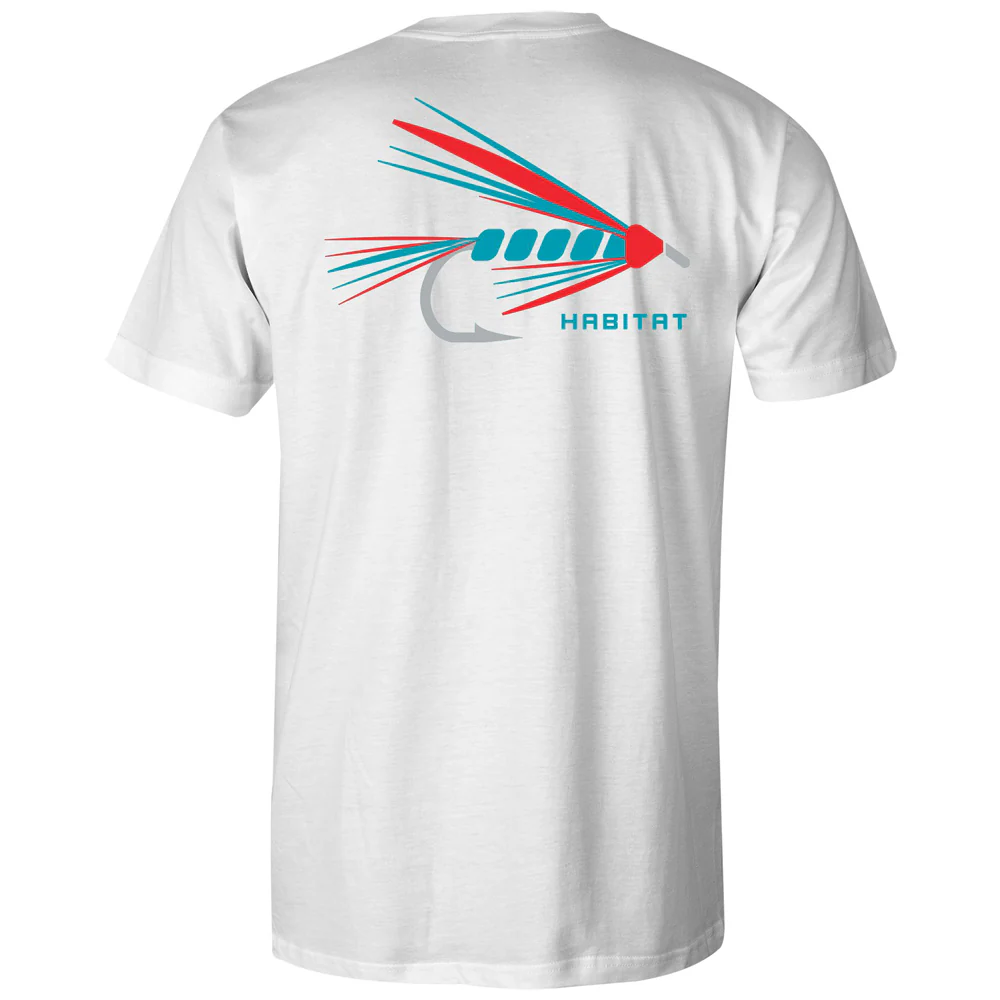 "Lure" White w/Lure Logo Habitat Spandex Blend shirt