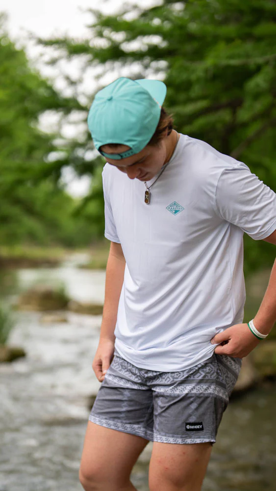 "Lure" White w/Lure Logo Habitat Spandex Blend shirt - Image 3