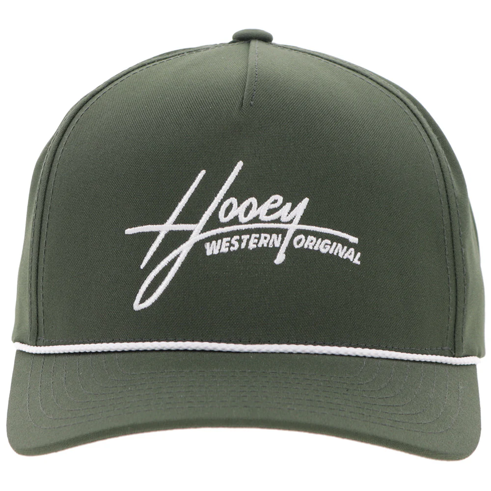 "Mark Out" Hat Green w/White Stitching - Image 4