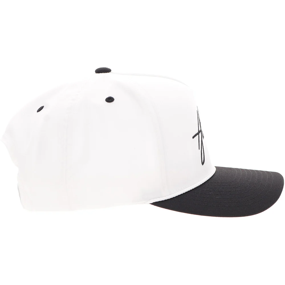 "Mark Out" Hat White/Black - Image 3