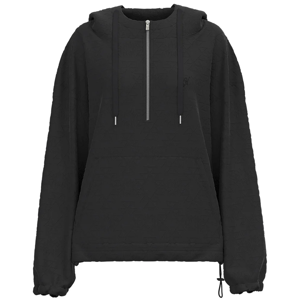 "Mazatlan" Black w/Half Zipper Pullover Hoody