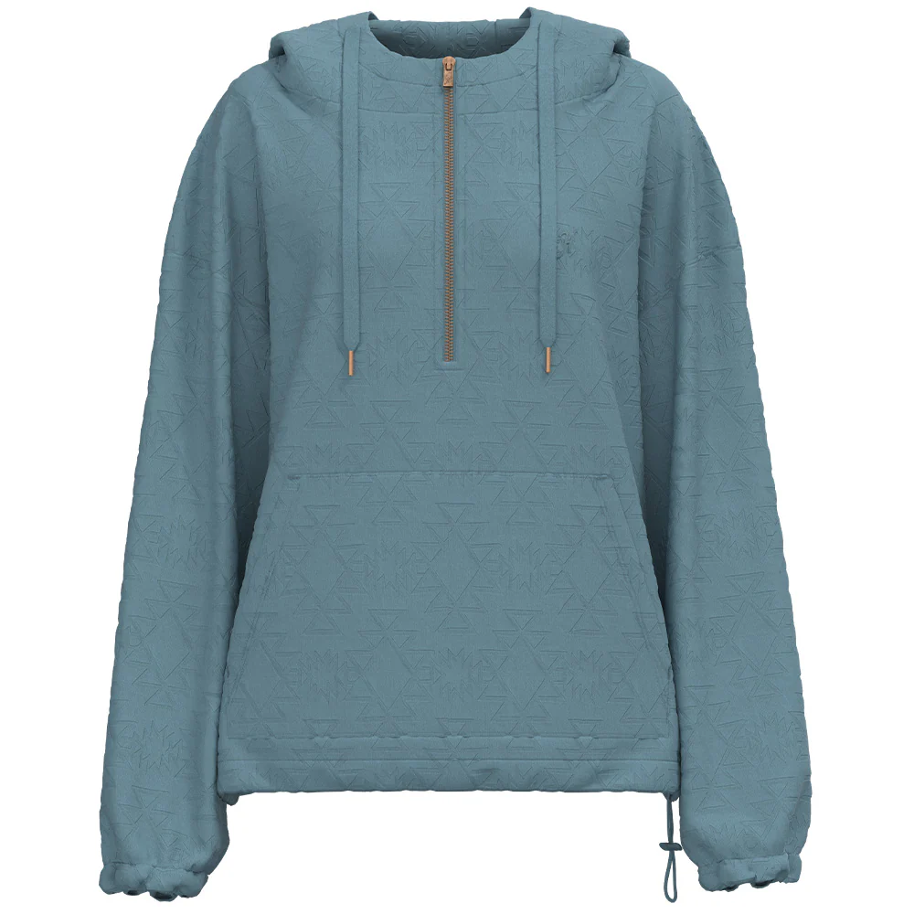 "Mazatlan" Blue w/Half Zipper Pullover