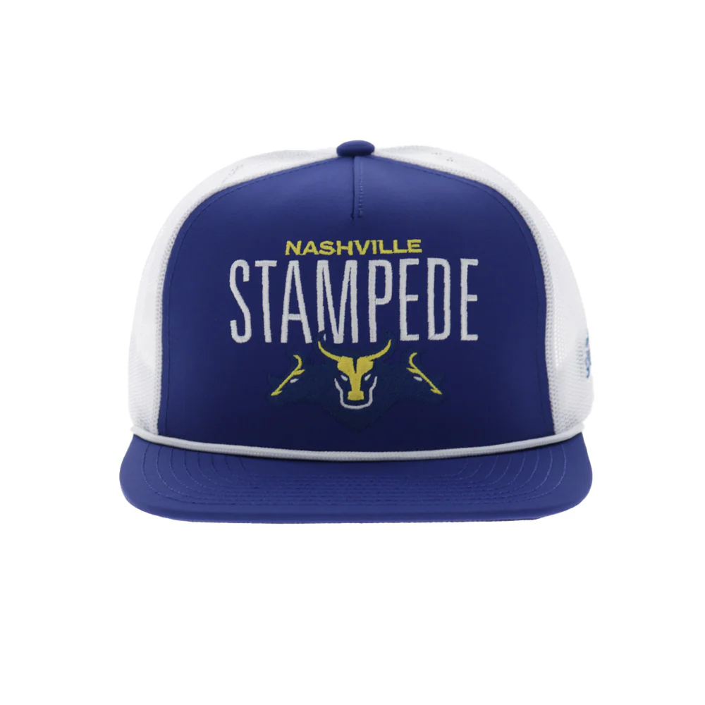 Nashville Stampede Hat Blue/White - Image 4