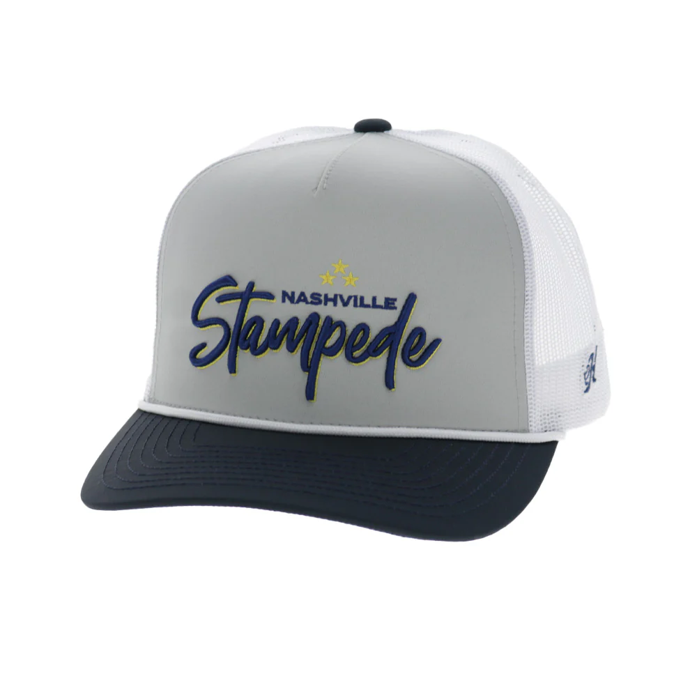 Nashville Stampede Hat Grey/White