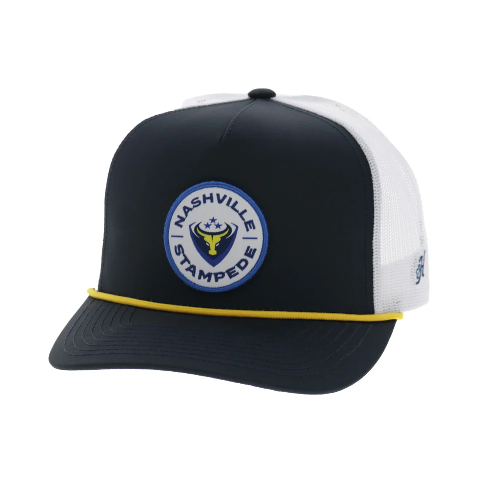Nashville Stampede Hat Navy/White w/Circle Patch