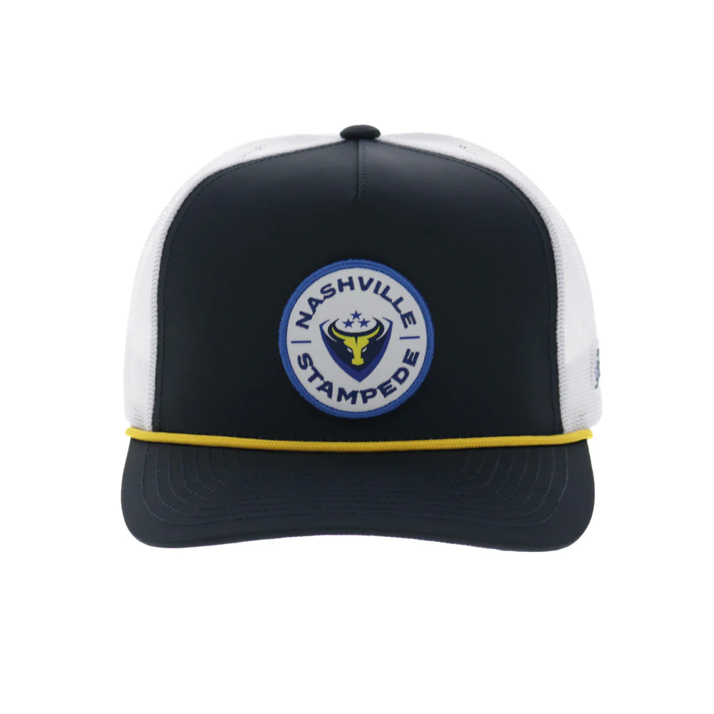 Nashville Stampede Hat Navy/White w/Circle Patch - Image 4