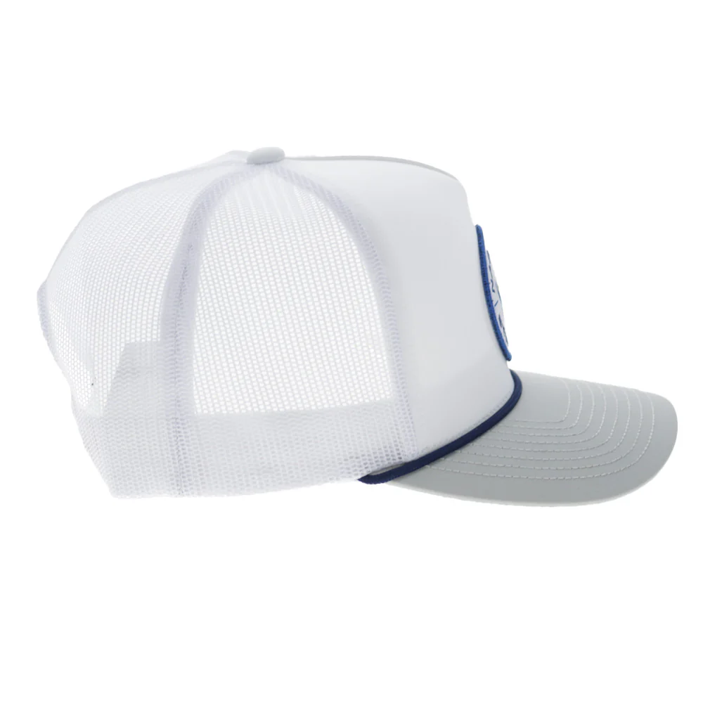 Nashville Stampede Hat White/Grey w/Circle Patch - Image 5