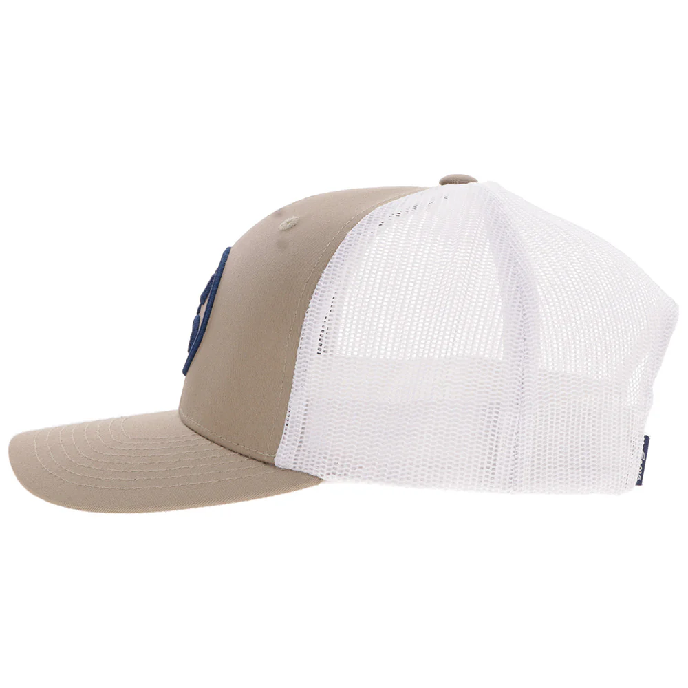 "O-Classic" Hat Tan/White w/Navy Hooey Logo - Image 5