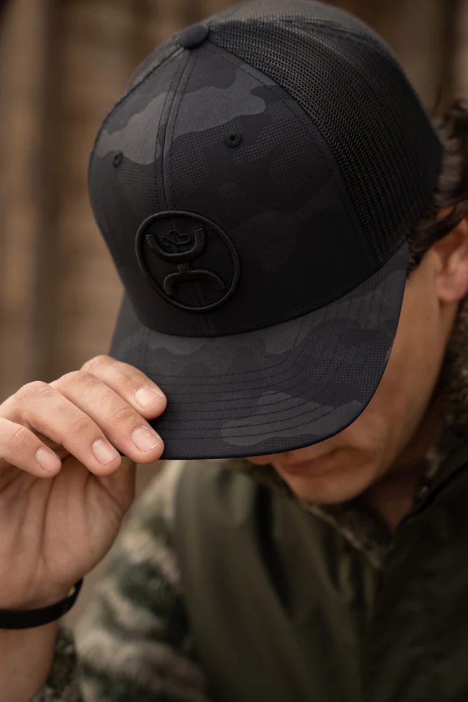 "O Classic" Hooey Black Camo Hat - Image 6