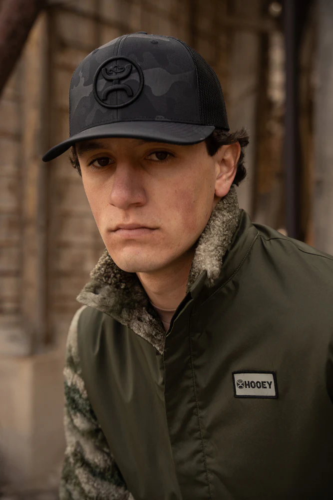 "O Classic" Hooey Black Camo Hat - Image 7