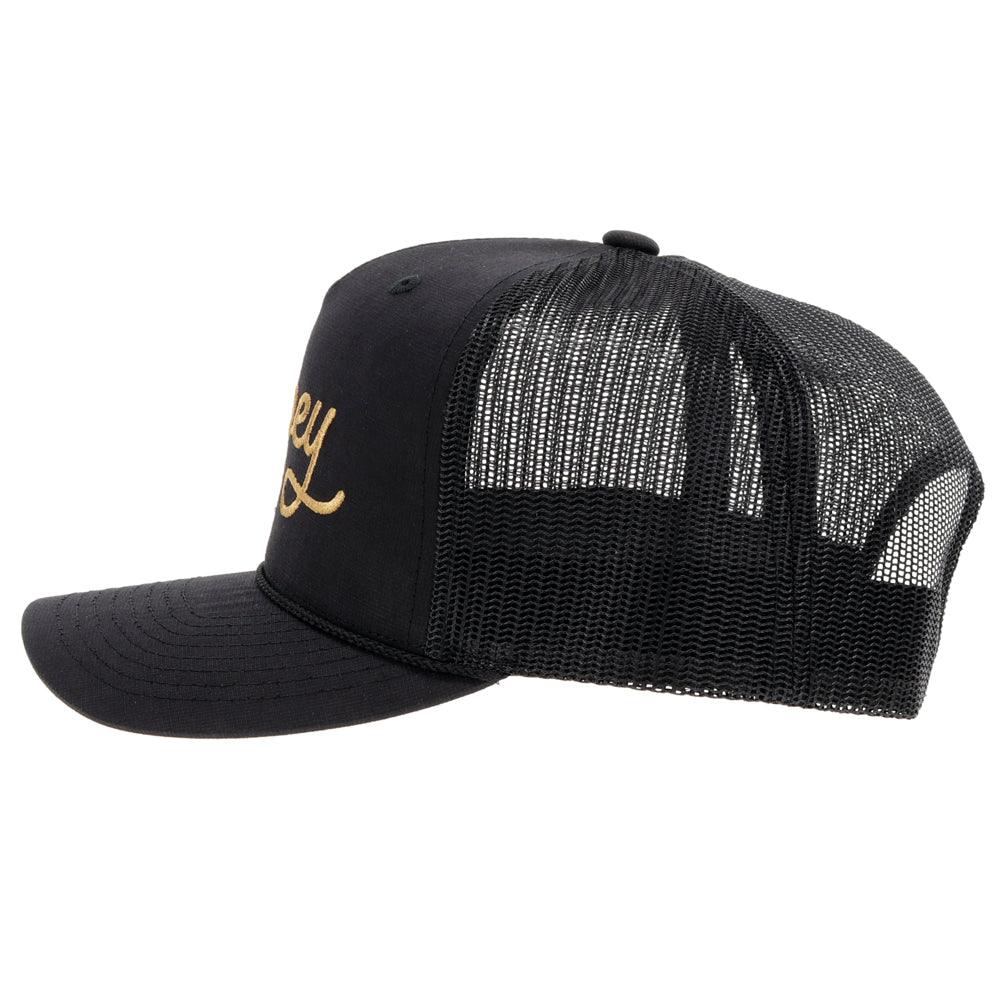 "OG" Black w/Gold Stitching Hat - Image 3