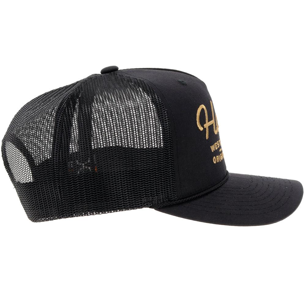 "OG" Black w/Gold Stitching Hat - Image 5
