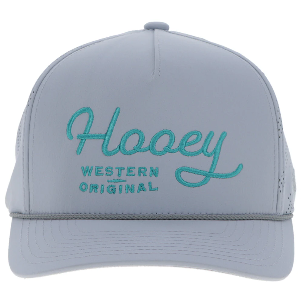 "OG" Hooey Hat Grey w/Turquoise Logo - Image 4