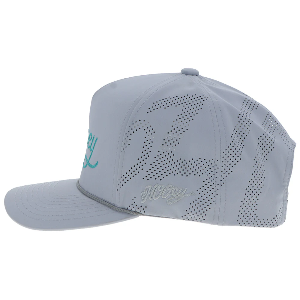 "OG" Hooey Hat Grey w/Turquoise Logo - Image 5