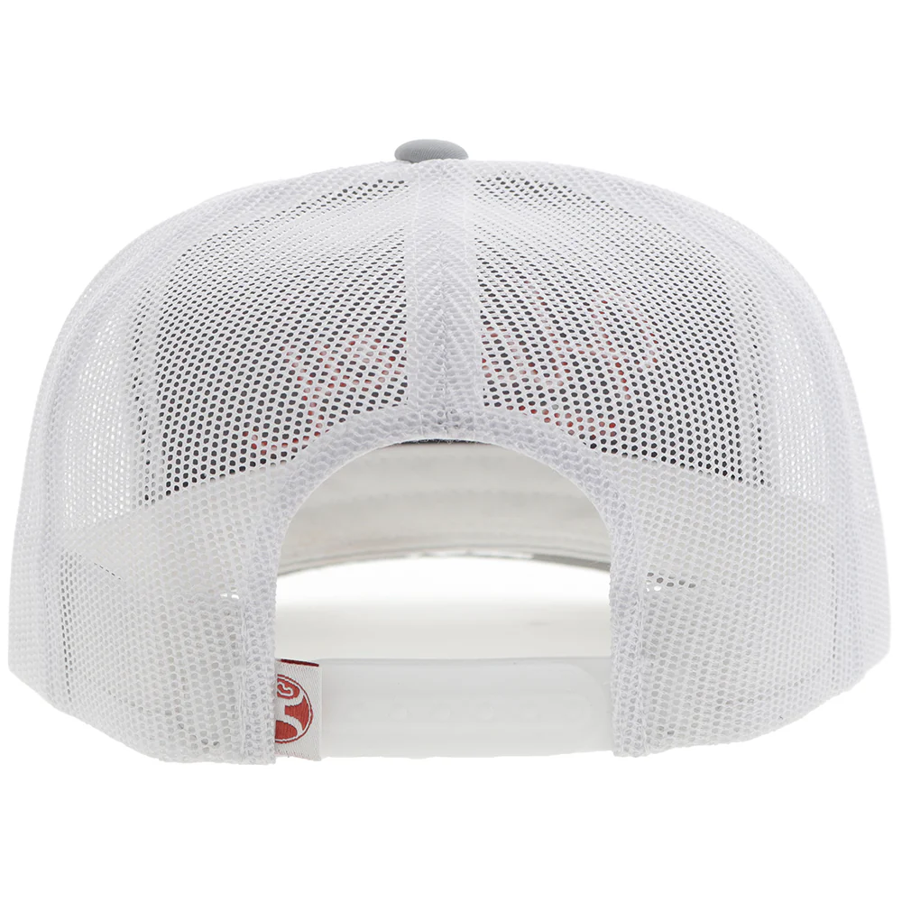 "OG" Hooey Hat Grey/White w/Orange Stitching - Image 2
