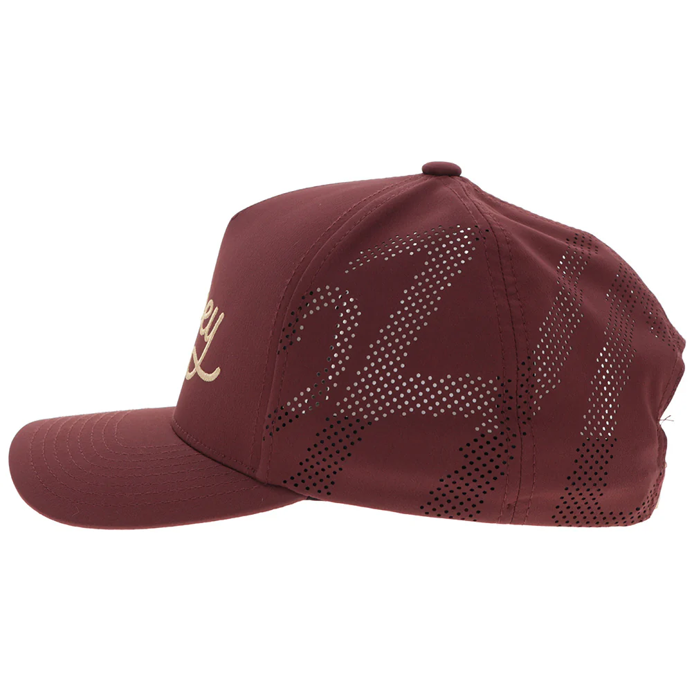 "OG" Hooey Hat Maroon w/Yellow Stitching - Image 5