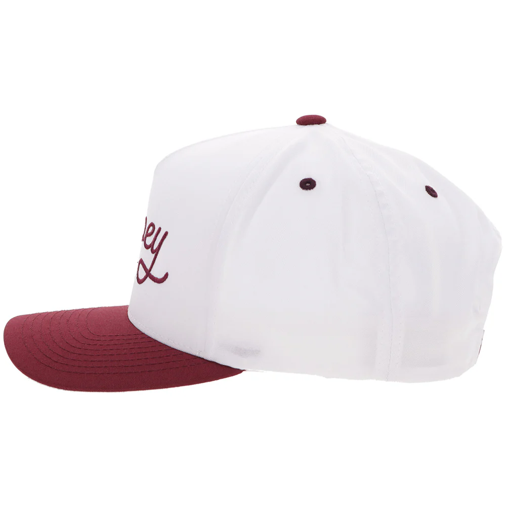 "OG" Hooey Hat White/Maroon - Image 3